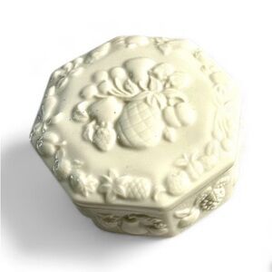 Lenox Fruits Of Life Ivory Trinket Box